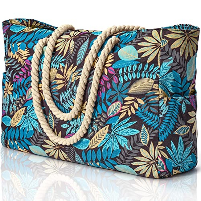 Beach Bags for Women Large Waterproof Beach Tote Bag Zipper Beach Bags Waterproof Sandproof