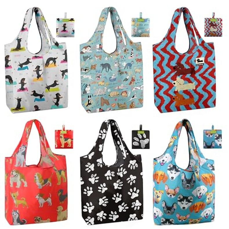 Reusable Grocery Bags Heavy Duty Extra Large 6 Pack Foldable Tote Bag - Cloth Grocery Bags detail