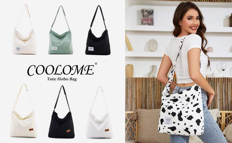 Canvas Tote Bag for Women - Crossbody, Shoulder, Travel & Beach Bag detail
