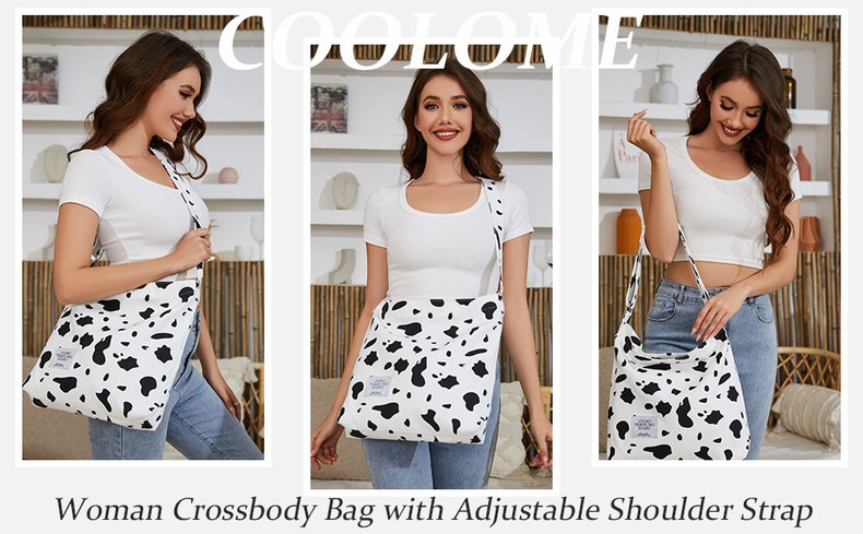 Canvas Tote Bag for Women - Crossbody, Shoulder, Travel & Beach Bag detail