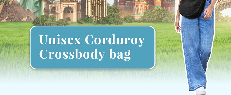 Crossbody Crescent Bag for Women Men, Crescent Bag with Adjustable Strap detail