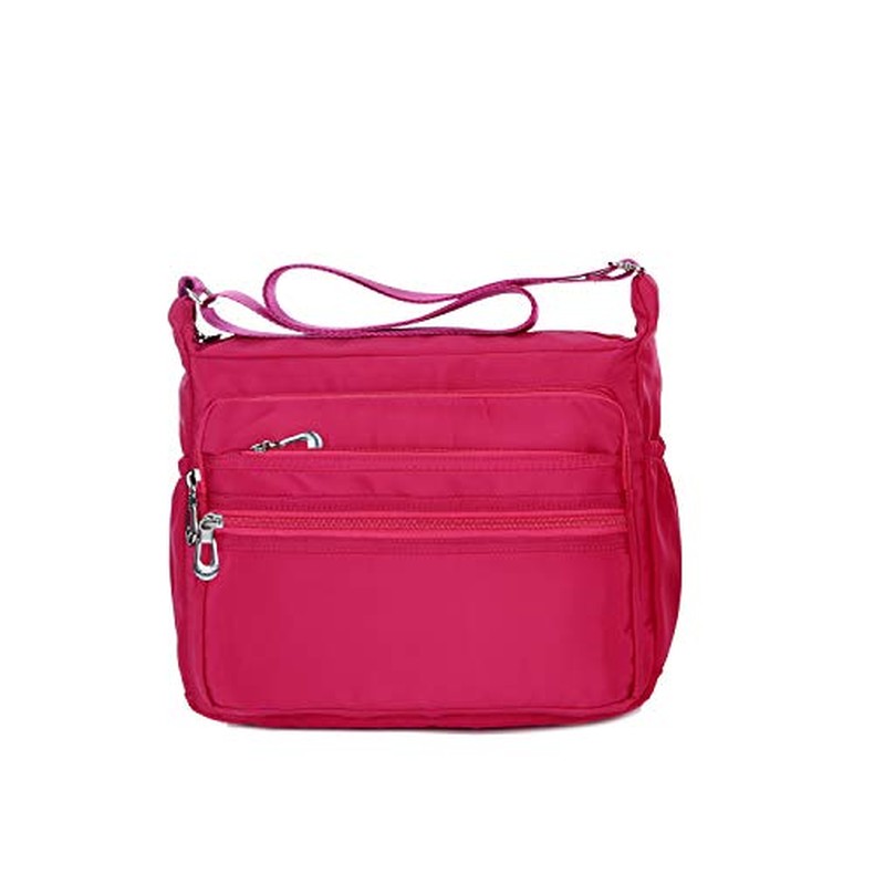 Crossbody Bag for Women Waterproof Shoulder Bag Multi Pockets Nylon Purse detail