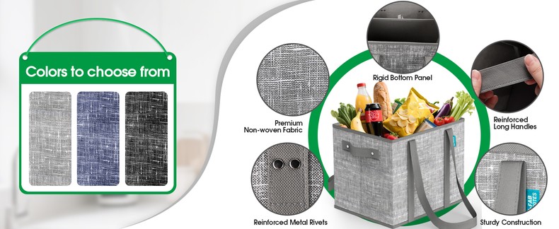 Reusable Grocery Bags,Foldable Shopping Tote Bags detail