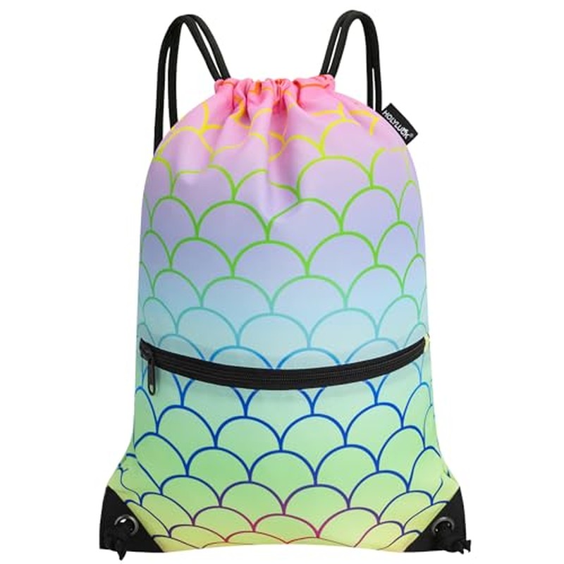 HOLYLUCK Drawstring Backpack Bag Sport Gym Sackpack