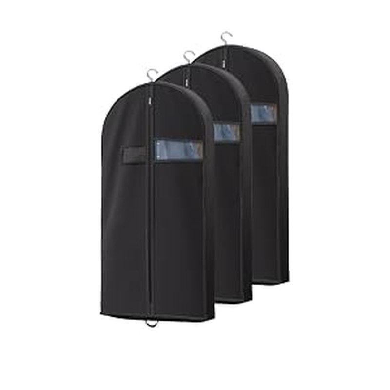 Lazebox 43_ Travel Garment Bag with Accessories Zipper Pocket, Heavy Duty Suit Bag for Suits, Tuxedo