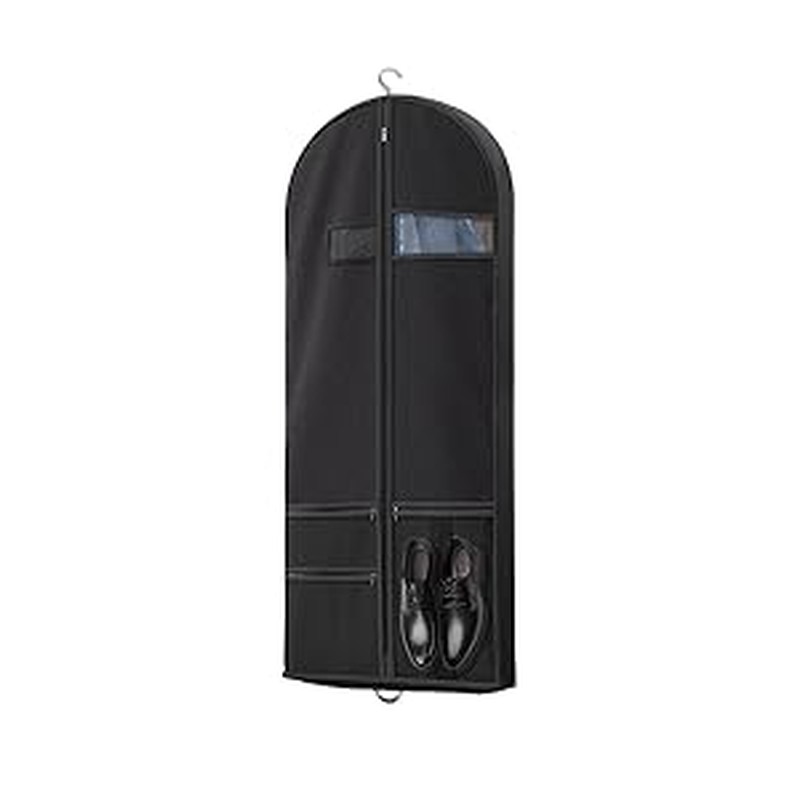 Lazebox 43_ Travel Garment Bag with Accessories Zipper Pocket, Heavy Duty Suit Bag for Suits, Tuxedo