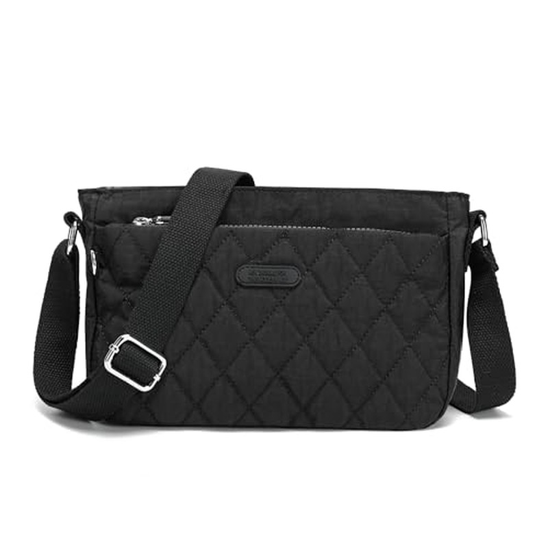 Lightweight Nylon Crossbody Bag for Women Small Quilted Shou