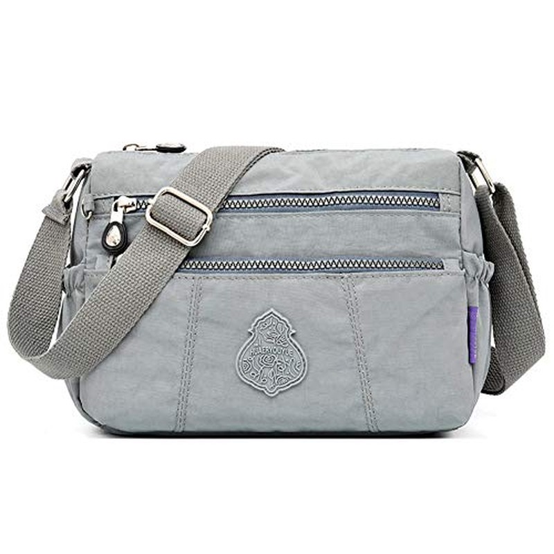 MINTEGRA Shoulder Bag for Women Waterproof Crossbody Purses Lightweight Nylon Work Travel Purse Mess