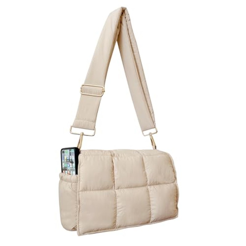 NAARIIAN Crossbody Bag for Women Quilted Puffer Purse Fashio