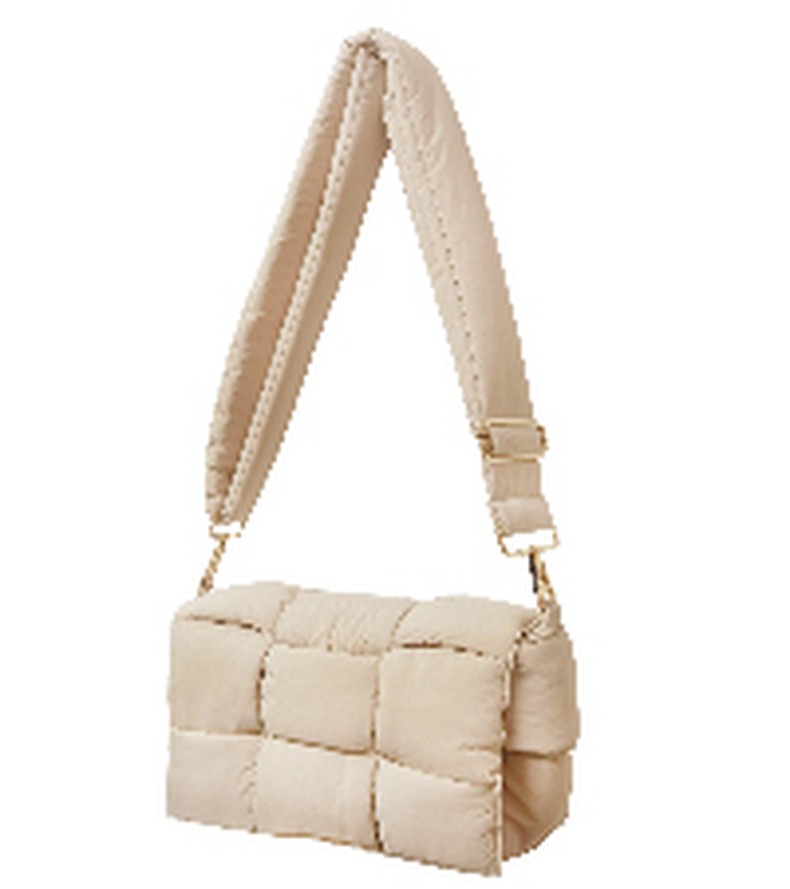 NAARIIAN Crossbody Bag for Women Quilted Puffer Purse Fashion Lightweight Travel Handbags Cute Small detail