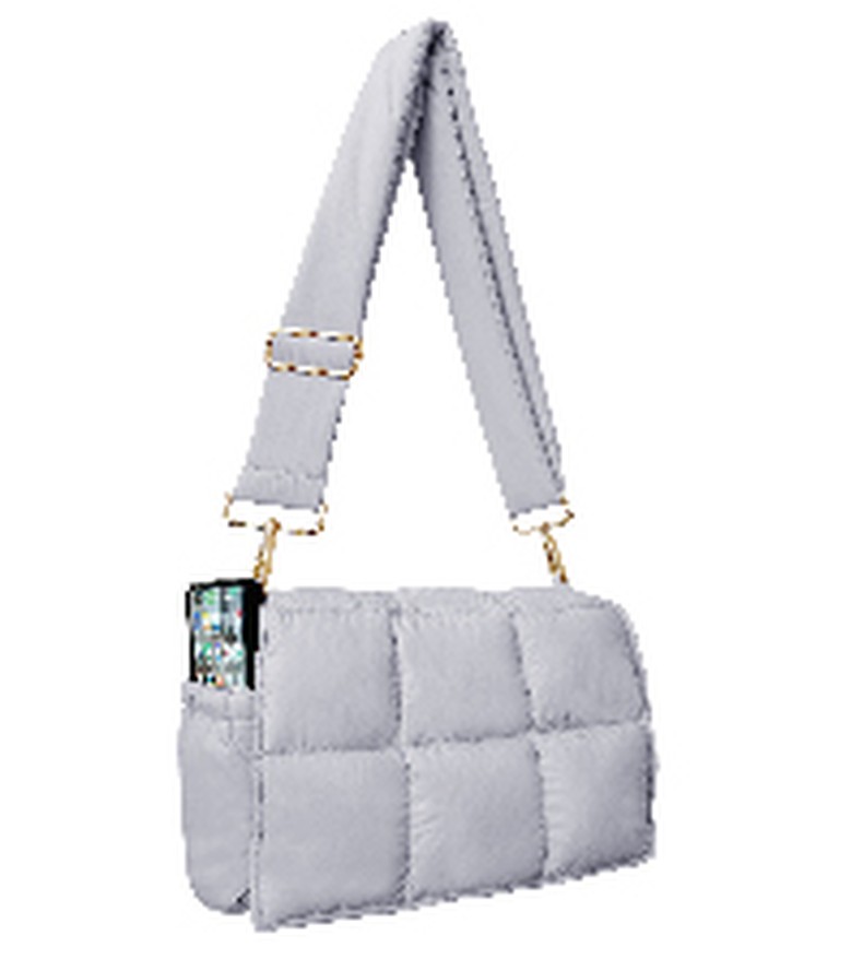 NAARIIAN Small Puffer Crossbody Bag for Women,Lightweight Quilted Woven Purse with Adjustable Strap detail
