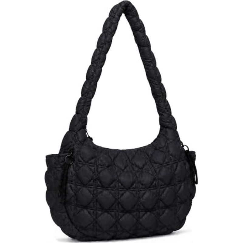 Puffer Tote Bag for Women Large Quilted Shoulder Bag Nylon C
