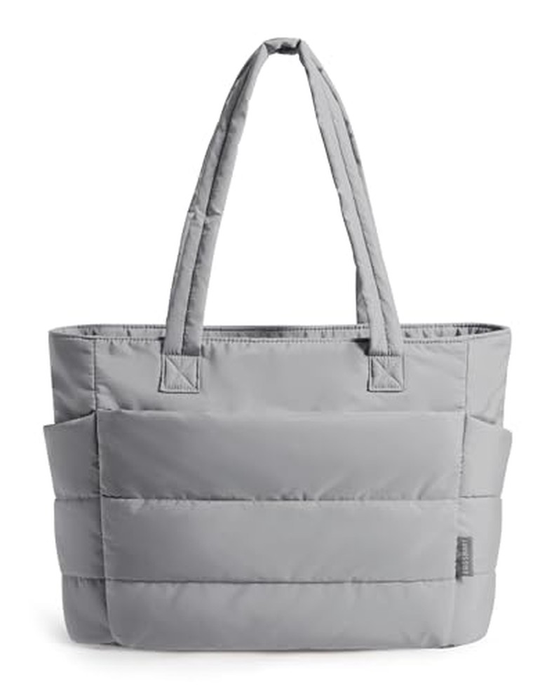 Puffy Tote Bag for Women, Lightweight Work Tote Handbag detail