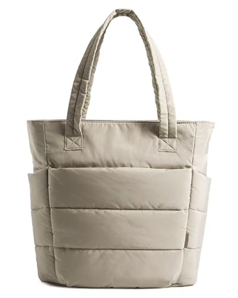 Puffy Tote Bag for Women, Lightweight Work Tote Handbag detail