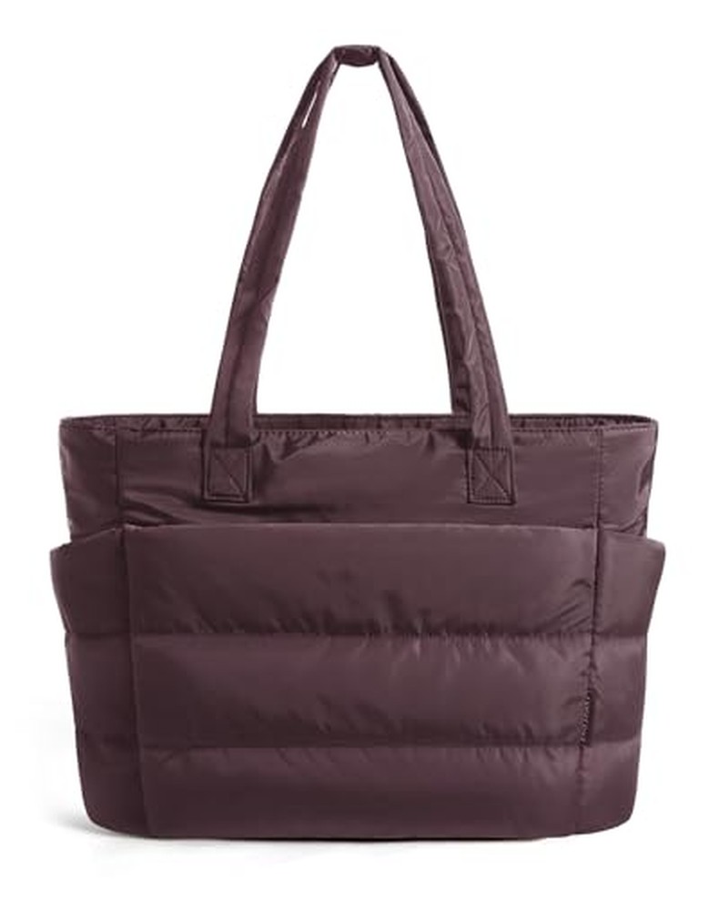 Puffy Tote Bag for Women, Lightweight Work Tote Handbag detail