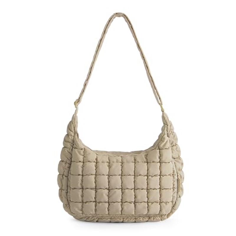 Quilted Crossbody Bags for Women, Travel Purses Hobo Shoulder Bag