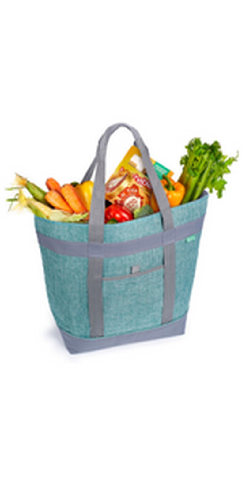 Reusable Grocery Bags (3 Pack) – Heavy Duty Shopping Bags, Blue detail