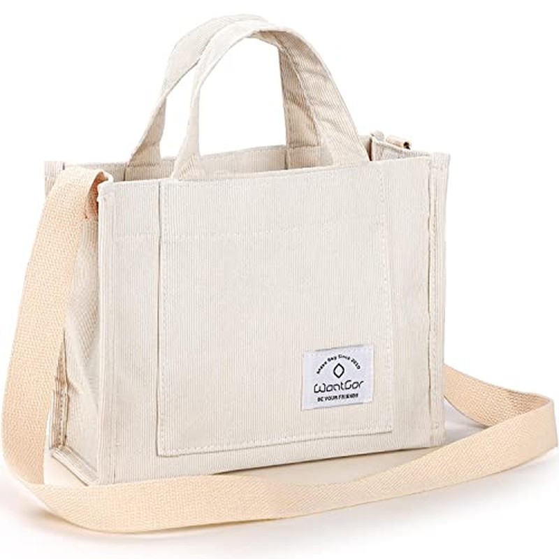 Tote Bag for Women, Corduroy Crossbody Bags Shoulder Handbag