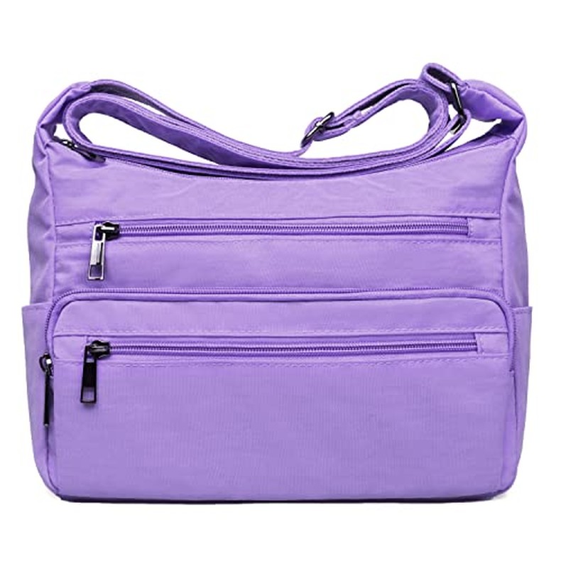 VOLGANIK ROCK RFID Purses for Women Fabric Nylon Multi Pocket Crossbody Bag Ladies Travel Handbag detail