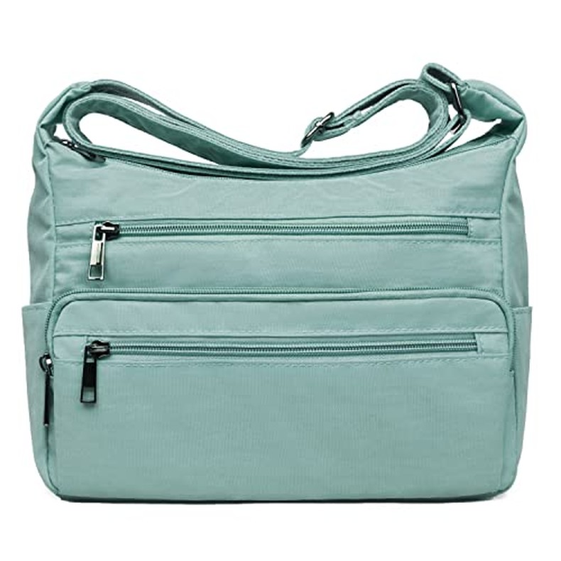 VOLGANIK ROCK RFID Purses for Women Fabric Nylon Multi Pocket Crossbody Bag Ladies Travel Handbag detail