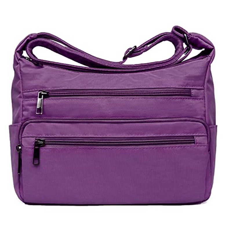 VOLGANIK ROCK RFID Purses for Women Fabric Nylon Multi Pocket Crossbody Bag Ladies Travel Handbag detail