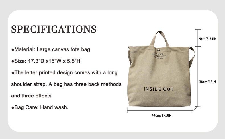 Women Canvas Tote Handbags Casual Shoulder Work Bag Crossbody Top Handle Bag Cross-body Handbags detail