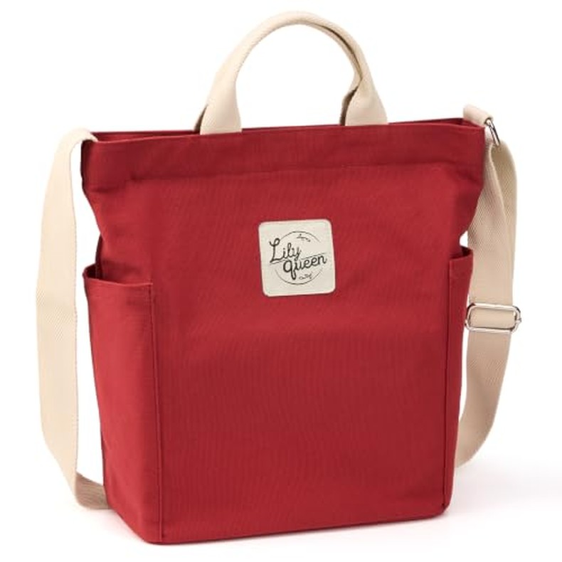 Women Canvas Tote Handbags Casual Shoulder Work Bag Crossbody detail
