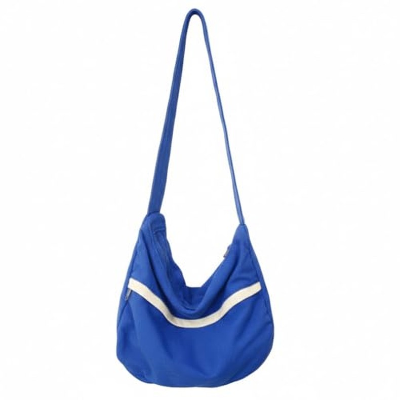 Canvas Casual Messenger Bag Hobo Crossbody Bag Canvas Shouder Tote Handbag for Women and Men