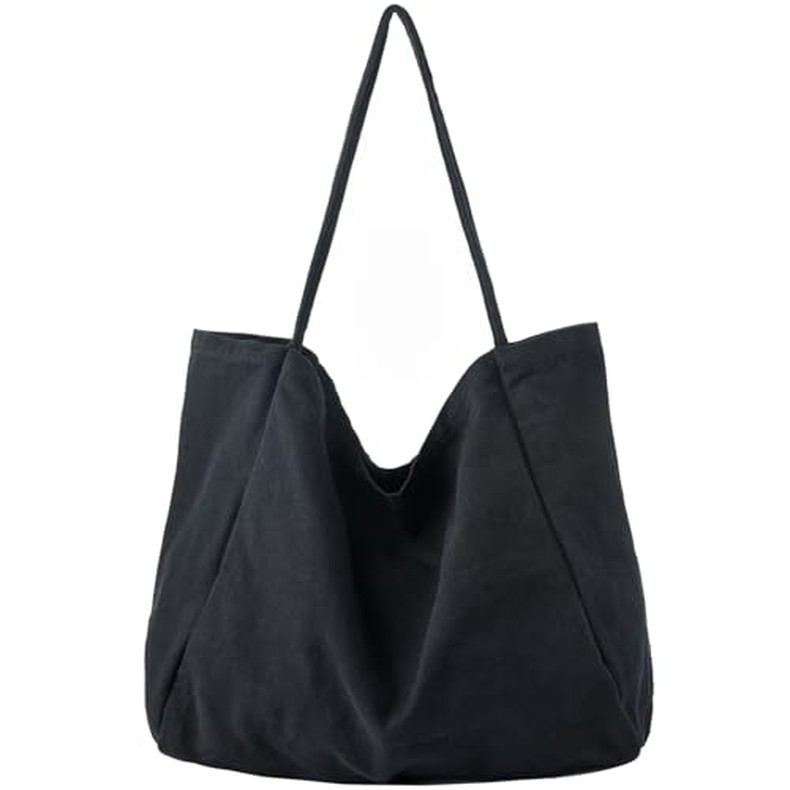 Canvas Tote Bag for Women Large Hobo Shoulder Bag for Work Travel Casual Message Bag Tote Purse hand