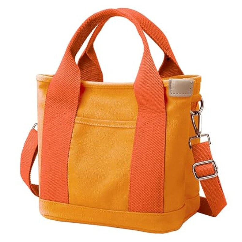Canvas Tote Bag for Women,Small Totes Bags with Zipper Crossbody Purse with Pockets Large Shoulder H