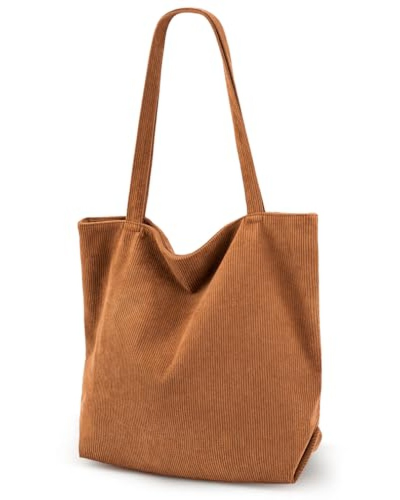 Corduroy Tote Bag for Women,Hobo HandBags with Zipper
