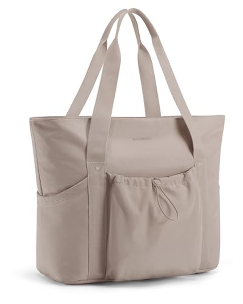 Foldable Tote Bag with Drawstring Bag, Tote Bag Shoulder Bag Top Handle Handbag for Travel,