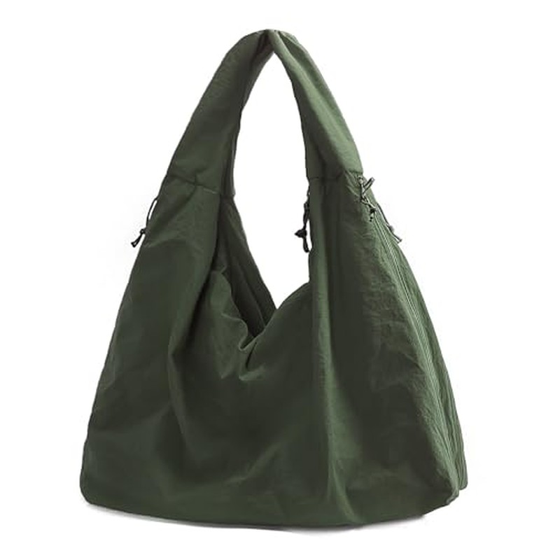 Large Nylon Hobo Bag Women Crescent Shoulder Bag Vintage Tote Bag Casual Shopper Handbag f