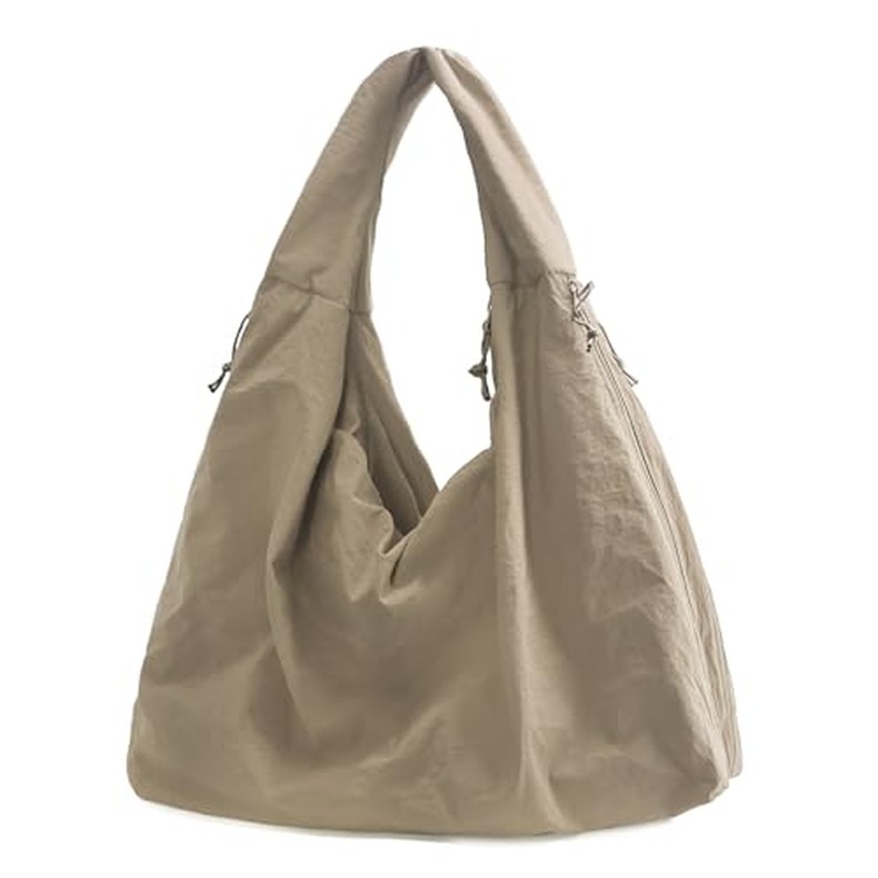 Large Nylon Hobo Bag Women Crescent Shoulder Bag Vintage Tote Bag Casual Shopper Handbag f