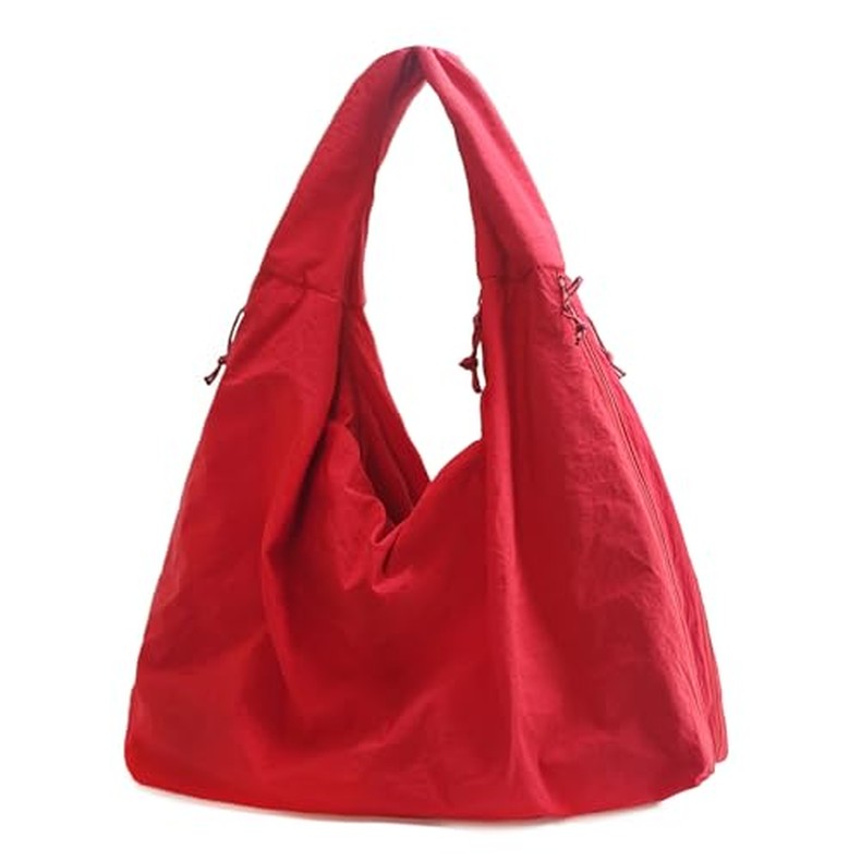 Large Nylon Hobo Bag Women Crescent Shoulder Bag Vintage Tote Bag Casual Shopper Handbag f
