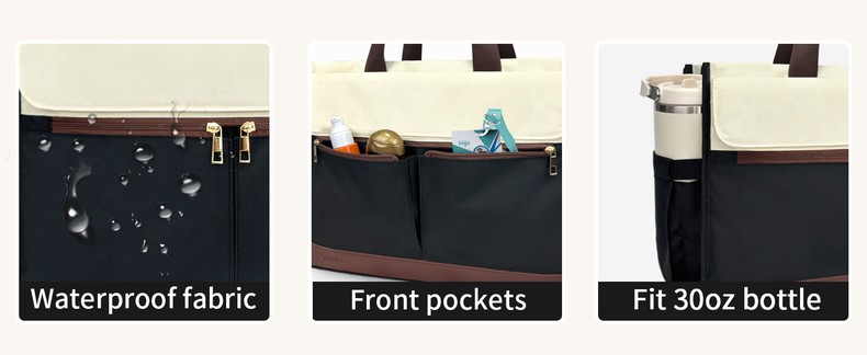 Lu.6_ Laptop Tote with Insulated Lunch Box Compartment for Nurse, Teacher Work Office Outdoor