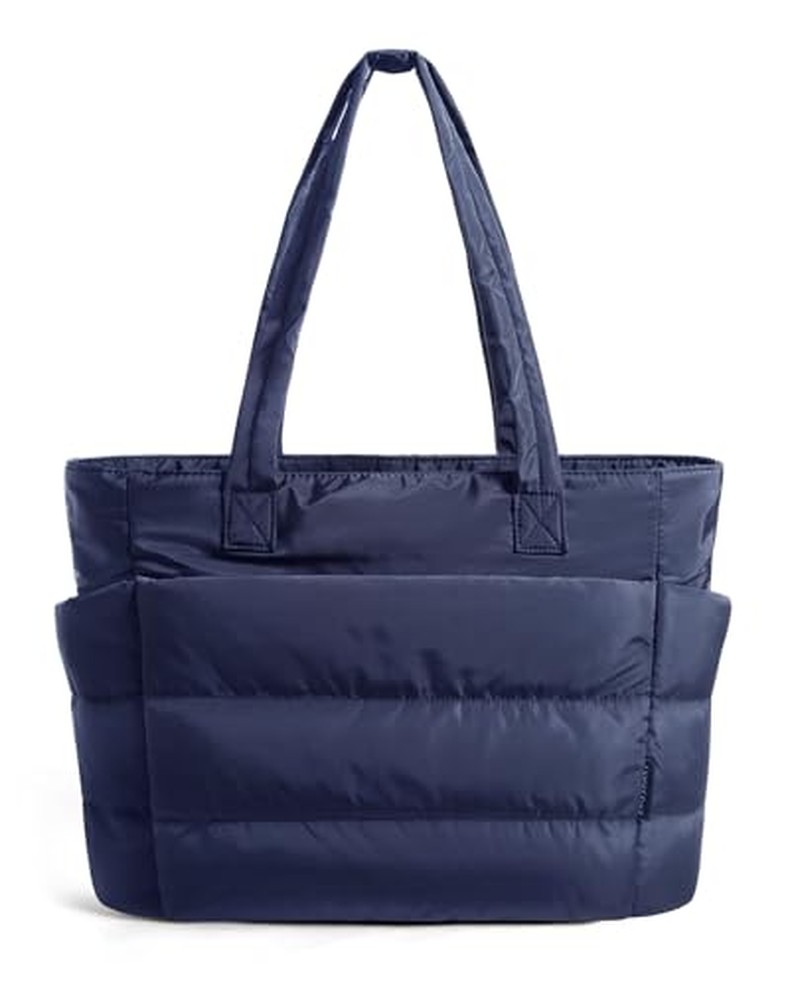 Puffy Tote Bag for Women, Lightweight Work Tote Handbag