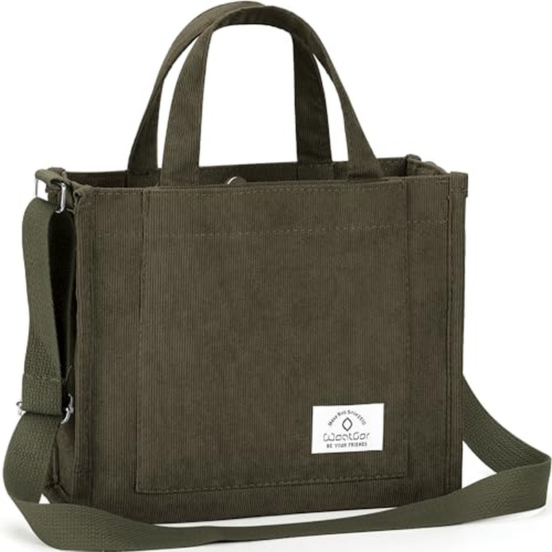 Tote Bag for Women, Corduroy Crossbody Bags Shoulder Handbag