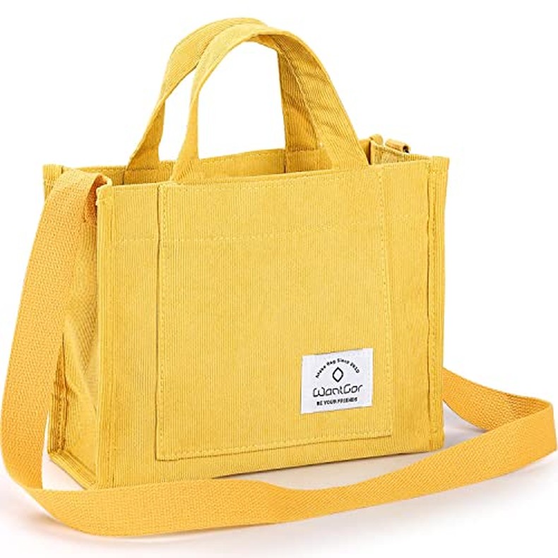Tote Bag for Women, Corduroy Crossbody Bags Shoulder Handbag