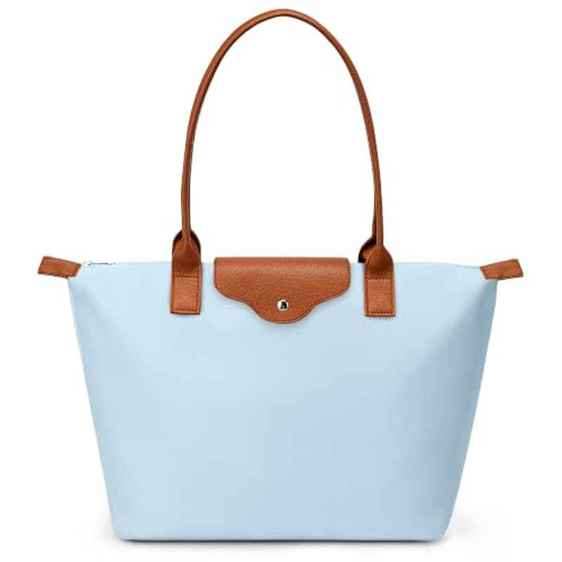 Tote Bag for Women Nylon Top-Handle Purse,Large Capacity Shoulder Hobo handBag with Zipper Le