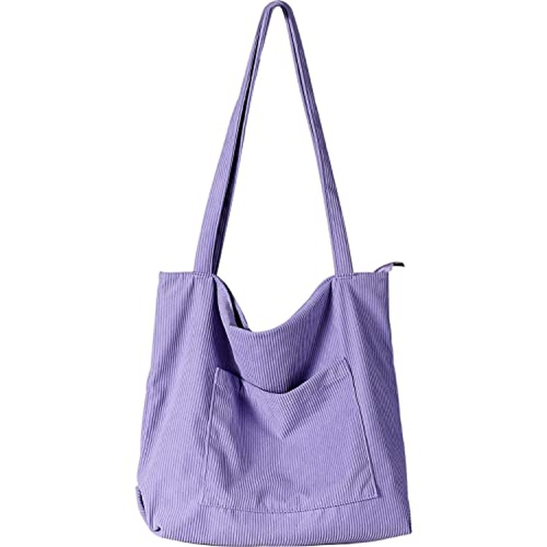 Women Corduroy Tote Bag, Large Shoulder Hobo Bags Casual Handbags