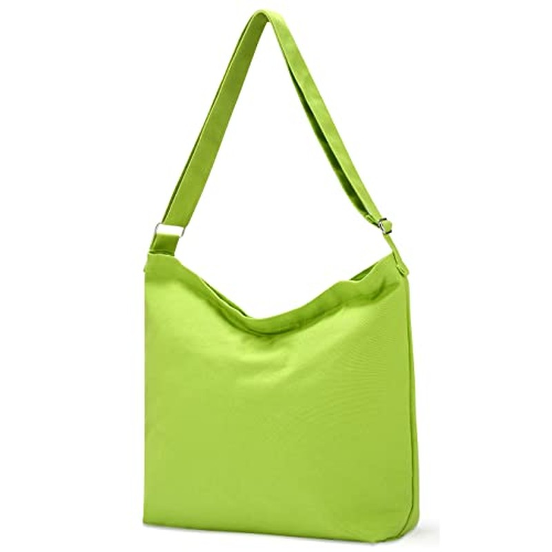 Women's blank large Size Canvas Crossbody Tote Handbags Shoulder Bag Hobo Casual Tote Diy-gifts (1)