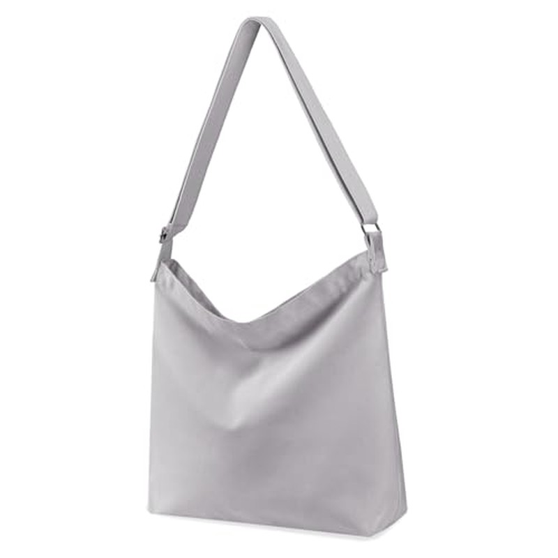 Women's blank large Size Canvas Crossbody Tote Handbags Shoulder Bag Hobo Casual Tote Diy-gifts (1)